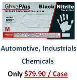 GlovePlus Powder Free, Black Nitrile